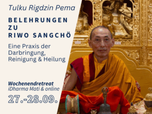 Tulku Rigdzin Pema lehrt über Riwo Sangchö